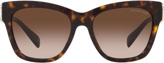 Michael Kors Empire 55mm Gradient Cat Eye Sunglasses in Dk Tort at Nordstrom