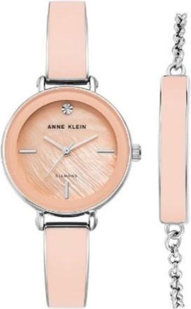 Anne Klein Quartz Ladies Watch and Bracelet Set AK-3621PKST