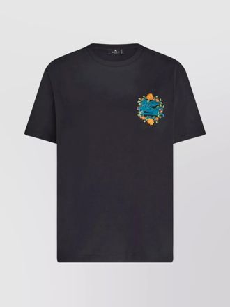 Etro embroidered cotton short-sleeve t-shirt