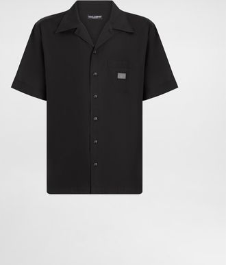 Dolce & Gabbana Camicia - Man Shirts Black Cotton 37