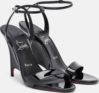 Christian Louboutin Miss Z patent leather wedge sandals