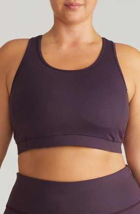 Universal Standard Racerback Sports Bra in Purple Jewel at Nordstrom, Size Xl