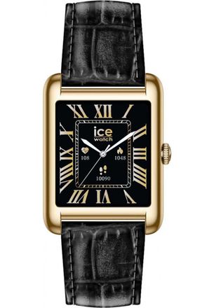 Ice Watch Ice Watch Ice Smart Tk 2.0 - Gold - Black Croco Unisex Horloge Zwart 025285