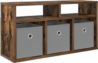 vidaXL Mueble Bajo Con Caj&oacute;n Roble Ahumado 72 X 22,5 X 38 Cm Vidaxl