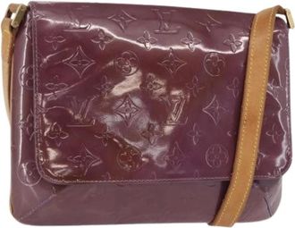 Louis Vuitton Pre-owned Cross Body Bags, female, Purple, Size: ONE SIZE Pre-owned Patent Leather Shoulder Bag