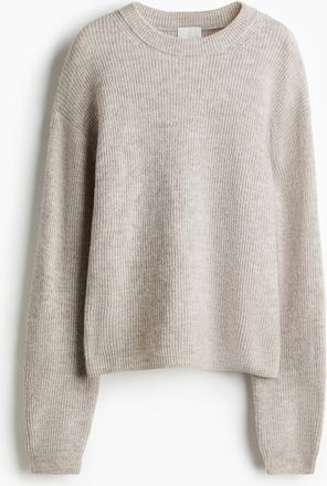 H&M Pullover in Rippstrick - Brown