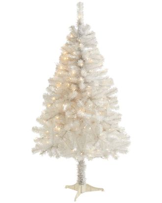 Nearly Natural 4Ft White Artificial Christmas Tree