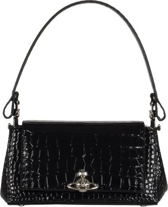 Vivienne Westwood Hazel Medium Handtas - Dames - Tassen - Zwart - Maat: ONE Size Leer