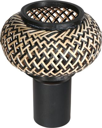 Steinhauer Steinhauer - L&aacute;mpara De Mesa - Bloeba - Natural Negro - Bamb&uacute;
