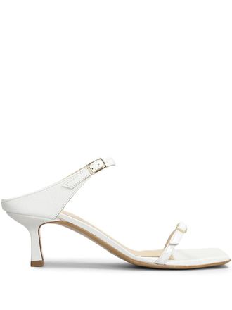 Fabio Rusconi 65mm leather sandals - women - Calf Leather/Calf Leather/Calf Leather - 37 - White