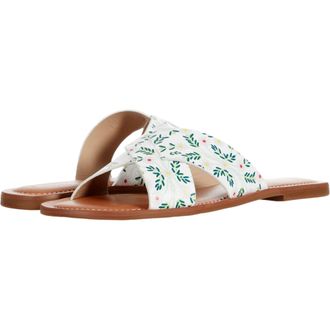 Jack Rogers Slotted Daisy Print Sloane X-Band White Daisy 111211SA03-112 Womens
