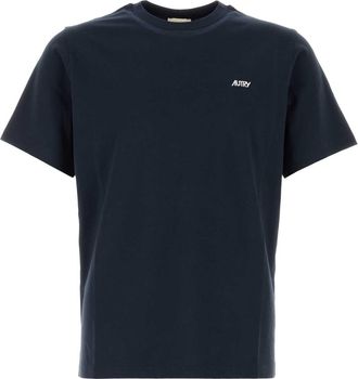 Autry Dark Blue Cotton T Shirt