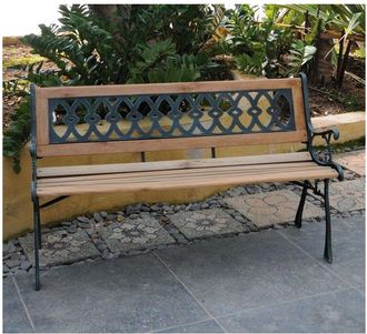 Papillon Panchina da Giardino in Ghisa mod. Eldorado 126x52x73H Cm Papillon