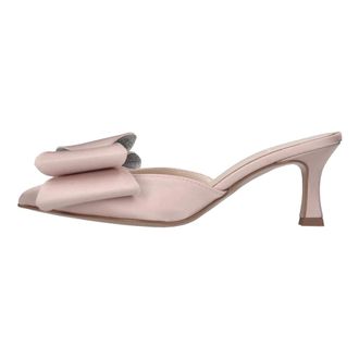 Ovye By Cristina Lucchi Satin en glitter muiltjes - Dames - Muiltjes - Roze - 39 EU - Leer - Schoenen