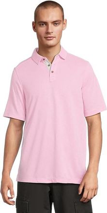 Johnston & Murphy Vintage Slub Polo Mens Clothing Hot Pink : 2XL, Polyester/Modal