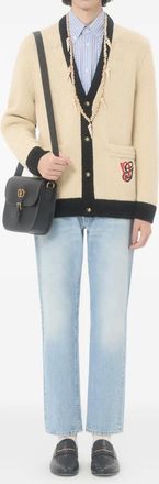 Valentino Garavani Cardigan in lana con ricamo - Toni neutri