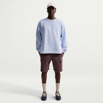 Nike Mens Club Fleece Cargo Shorts in Purple | FN3525-502