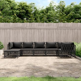 vidaXL Furniture Limited - Juego De Muebles De Jard&iacute;n 7 Pzas Con Cojines
