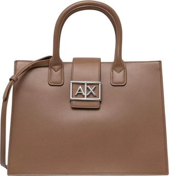 A|X Armani Exchange Jodie M - Dames - Handtassen - Beige - ONE Size - Leer - Tassen