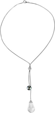 Baccarat Paving Diamonds & Black Tahitian Pearls