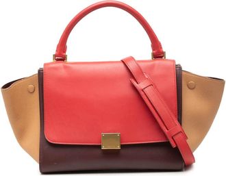 Celine Pre-owned Celine Small Tricolor Leather Trapeze Satchel Ladies 3GHPY8YKCW82U8O5