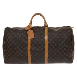 Louis Vuitton Vintage, unisex, Bruin, ONE Size, Pre-owned Weekendtas