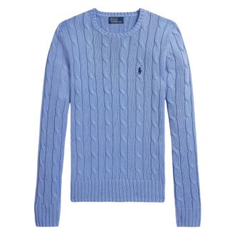 Polo Ralph Lauren Round-neck Truien - Dames - Ronde hals truien - Blauw - L - Katoen - Truien & Vesten