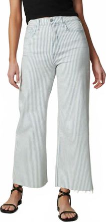 Joe's Mia High Rise Wide Leg Ankle Jeans In Rail Road Stripe
