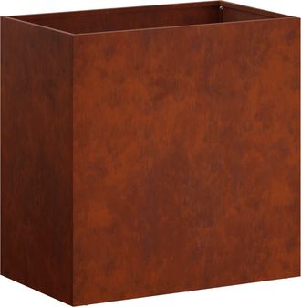 vidaXL Macetero De Jard&iacute;n Oxidado 50 X 30 X 40 Cm Acero Oxidado Vidaxl