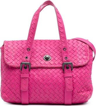 Bottega Veneta Pre-owned Handbags, female, Pink, Size: ONE SIZE Pre-owned Leather Tote Bag