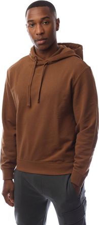 HUGO BOSS Hugo Mens Dapo Logo Print Hoodie in Brown Cotton - Size X-Small
