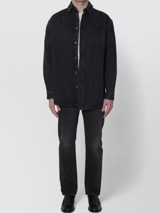 Loewe anagram denim overshirt comfort fit shirt