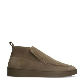 Manfield su&egrave;de enkelboots taupe