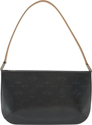 Louis Vuitton Fowler Navy Leather Clutch Bag (Pre-Owned)