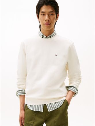 Tommy Hilfiger Mens TH Performance Intechno Knit Sweatshirt - White - XXL