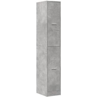vidaXL Armario Botiqu&iacute;n Madera Ingenier&iacute;a Gris Hormig&oacute;n 30x41x174,5 Cm Vidaxl