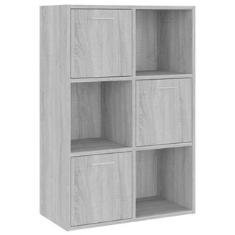 vidaXL Mueble De Almacenaje Gris Sonoma 60x29,5x90 Cm Vidaxl