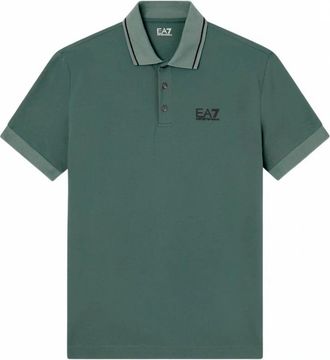 Emporio Armani Polo Shirt - Heren - Polos - Groen - M - Katoen - Tops