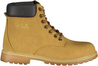 Fila Gele Dameslaars Veters Geborduurd - Dames - Veterlaarzen - Geel - 39 EU - Schoenen