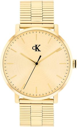 Calvin Klein Mens Slim Case Link Bracelet Watch - Gold - OS