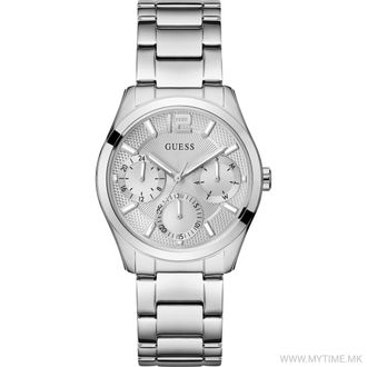 Guess Zoe Womens Silver Watch GW0760L1 Stainless Steel - One Size