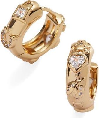 Alex and Ani Love Luck Huggie Earrings in Gold at Nordstrom