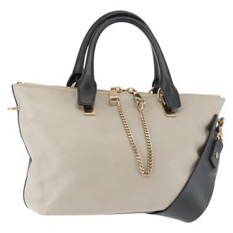 Chlo&eacute; Bicolor Baylee Satchel Leather Multicolour Leather Handbag (Pre-Owned)
