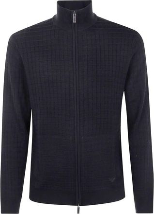 Emporio Armani Full Zip Turtle Neck Sweater