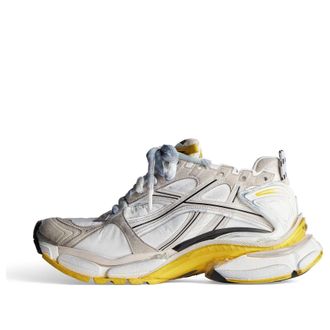 Balenciaga (WMNS) Balenciaga Runner Sneakers Beuge White Yellow Nylon and Suede Like Fabric 772767W3RNY9170