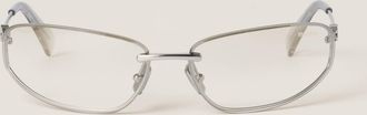 Miu Miu Miu Nocturne Sunglasses, Woman, Silver Gradient Transparent Lenses