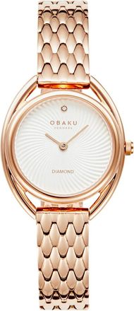 Obaku Womens Juvel White Dial Watch