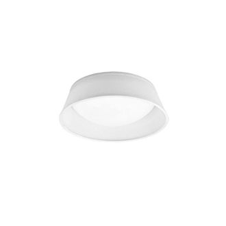 Netlighting Nordica Flush Ceiling Off-White 32cm 120lm LED Cylindrical Shade in White
