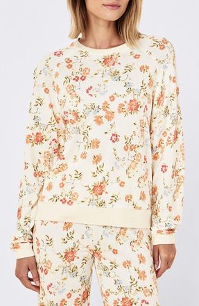 Papinelle Sleepwear Floral Cotton Sleep Top in Amber Floral at Nordstrom, Size Xx-Large