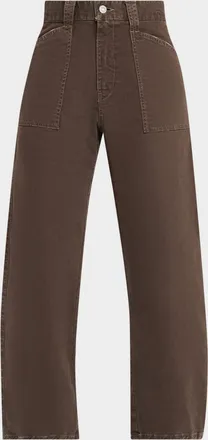 Moussy Vintage Gusset Cargo Ankle Jeans